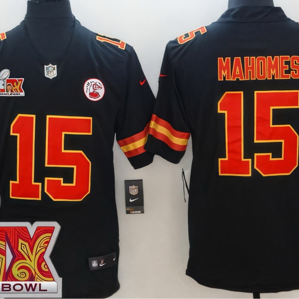 Patrick Mahomes Limites Super bowl LIX Jersey